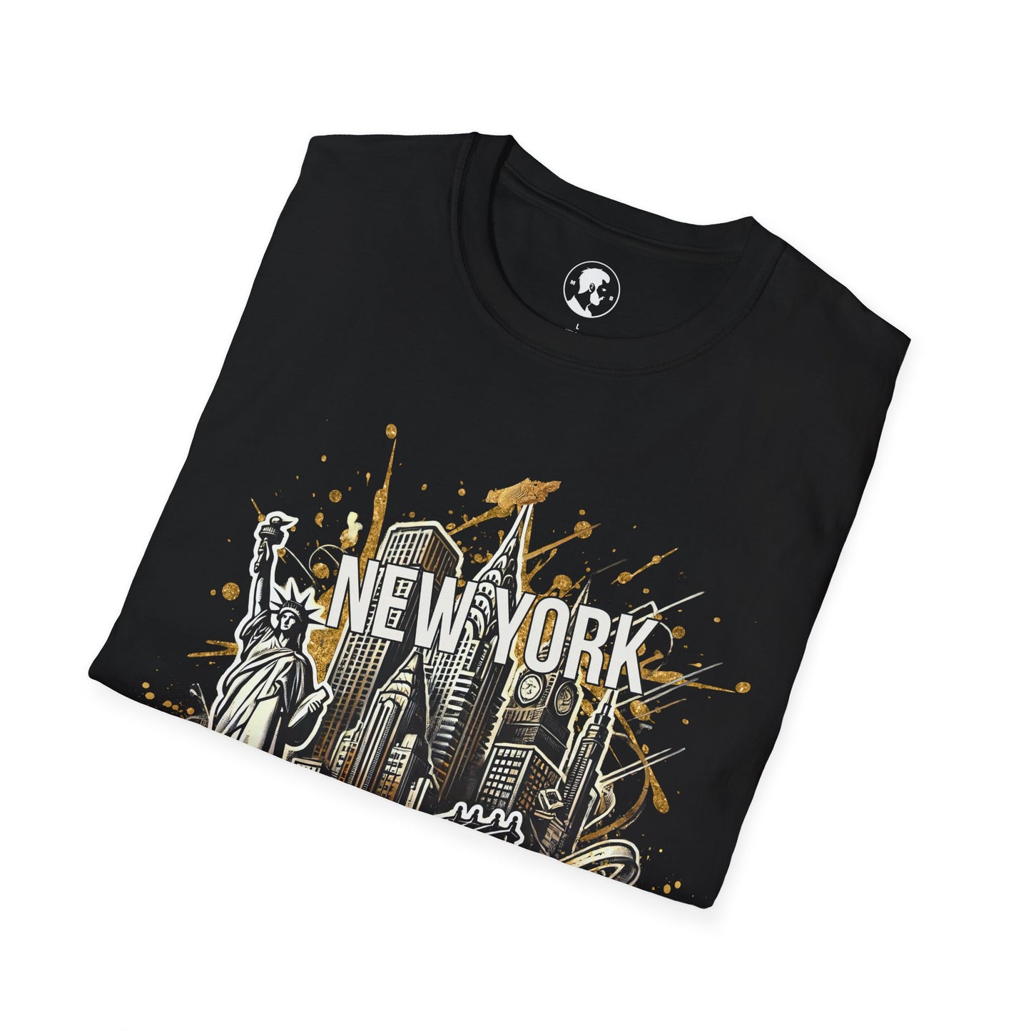 Gilded Black White Gold NYC Tee