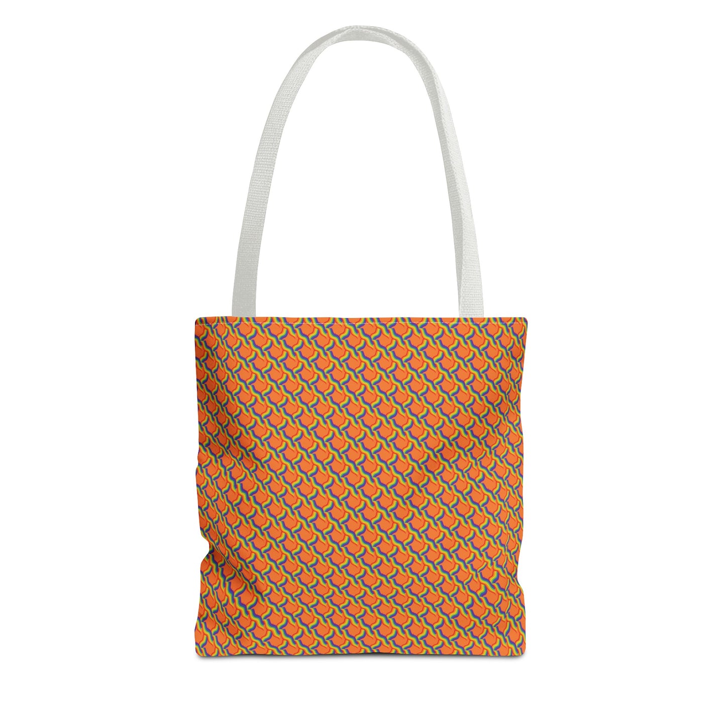 Vibrant Orange Rainbow Tote