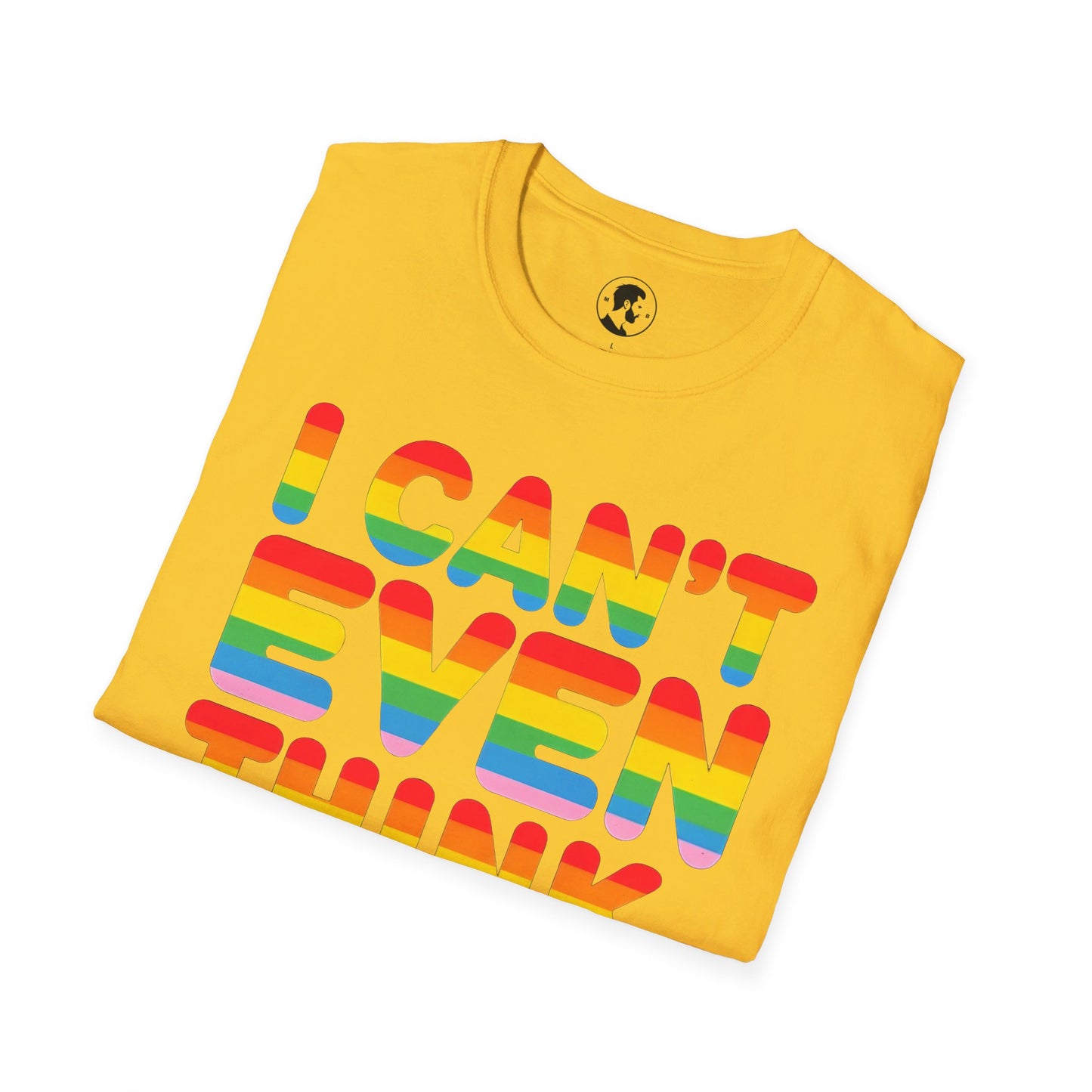 Bold Rainbow Statement for Pride Tee