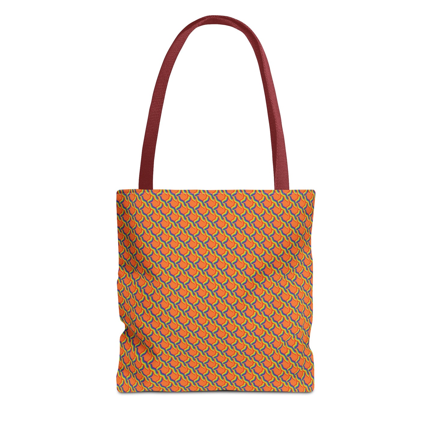 Vibrant Orange Rainbow Tote