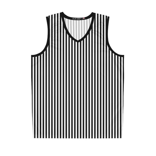 Ref-Style Striped Gym Jersey