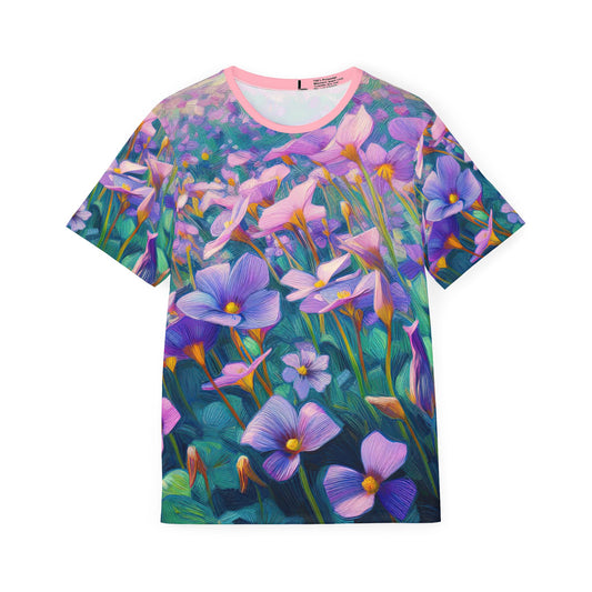 Purple Bloom Performance Sports Tee