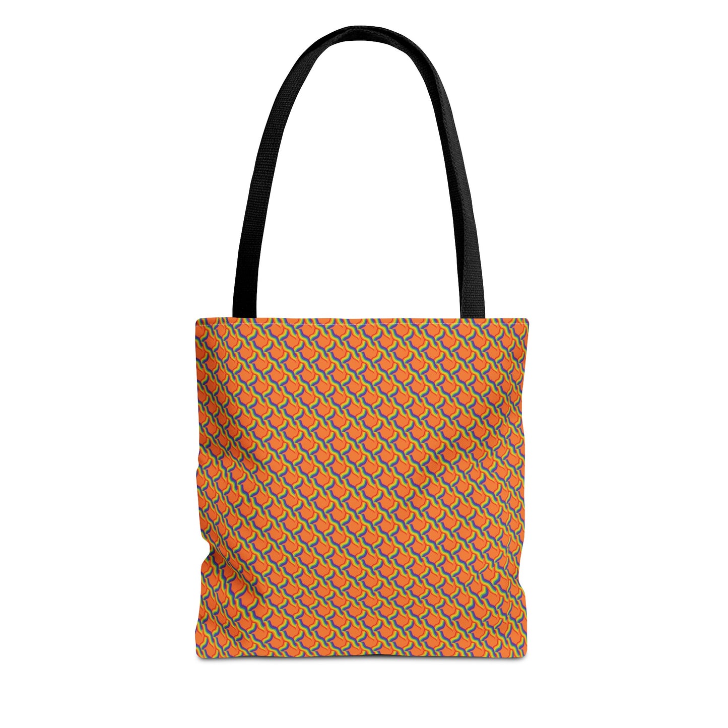 Vibrant Orange Rainbow Tote