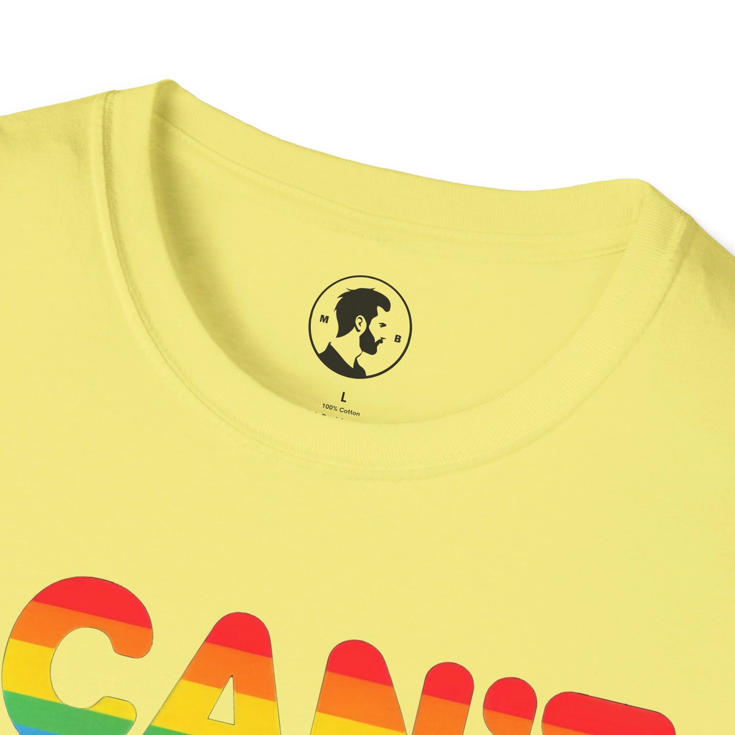 Bold Rainbow Statement for Pride Tee