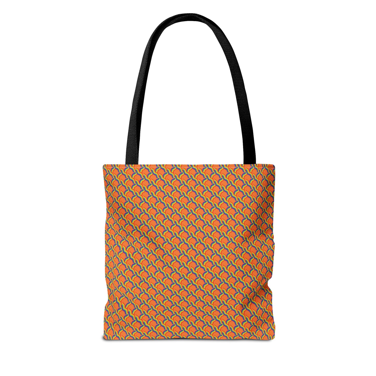 Vibrant Orange Rainbow Tote