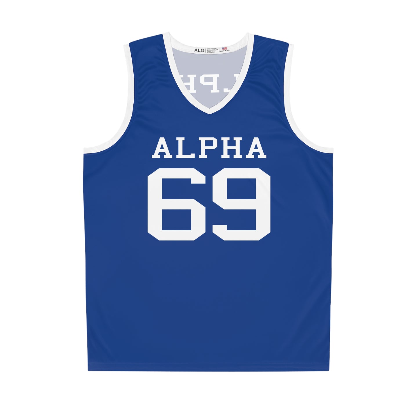 AlphaPro Classic Blue Sleeveless Sports Jersey