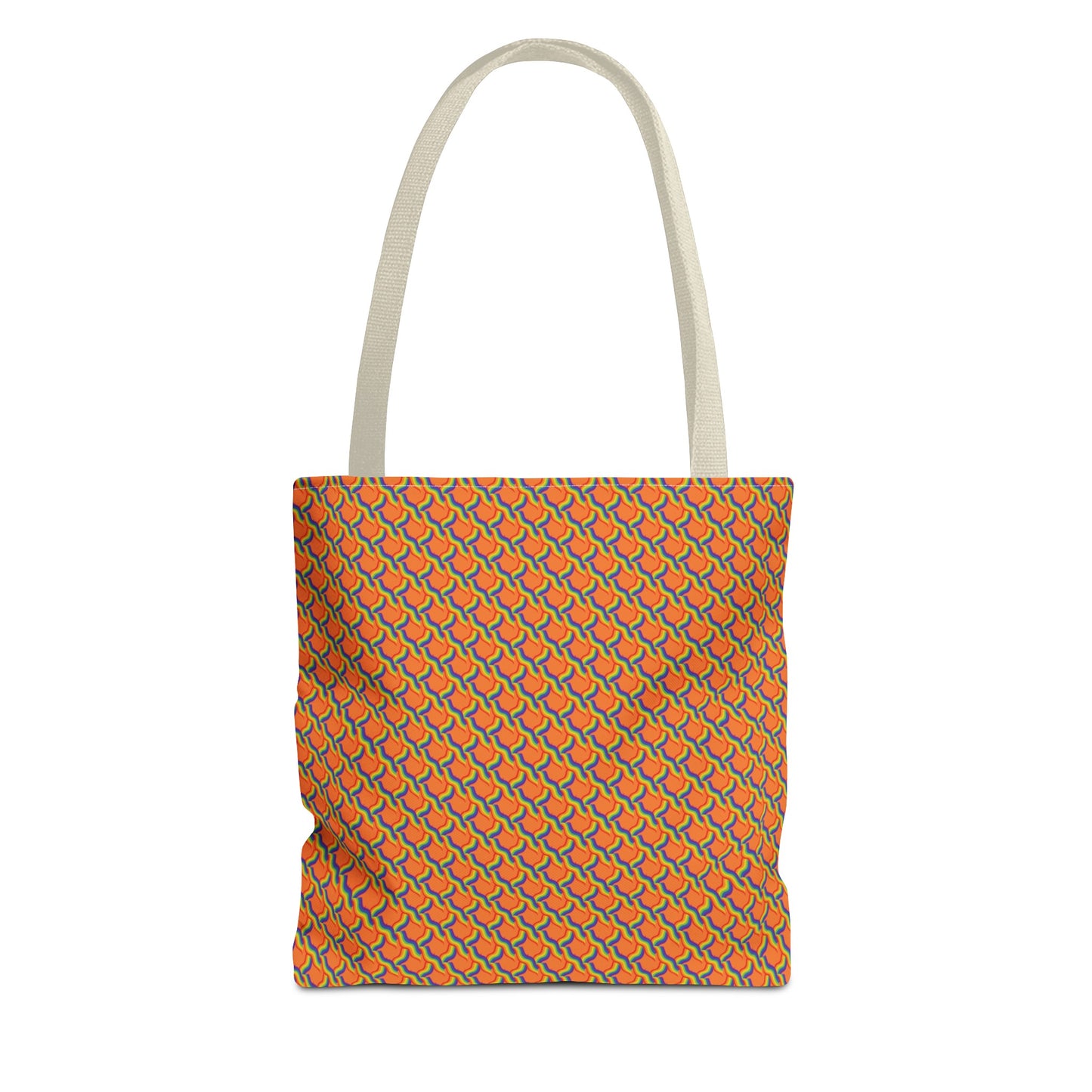 Vibrant Orange Rainbow Tote