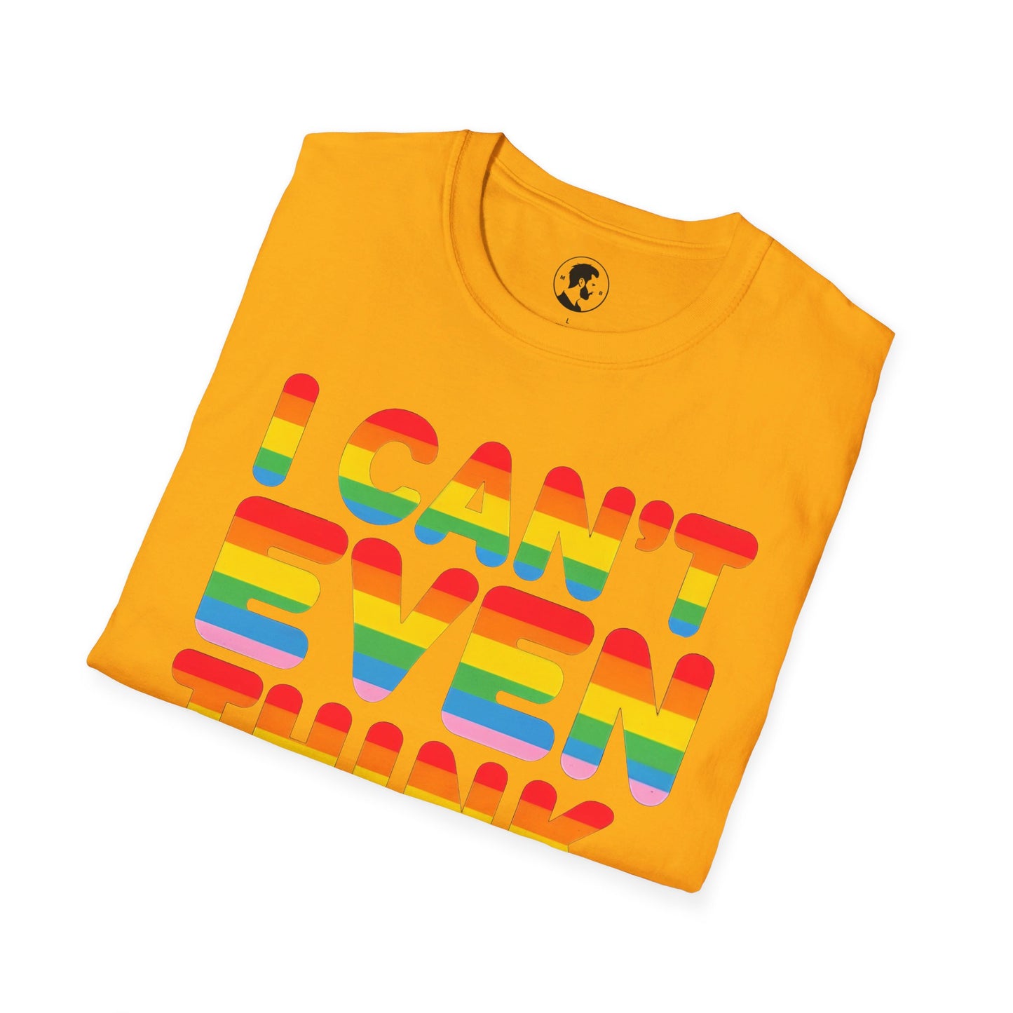 Bold Rainbow Statement for Pride Tee